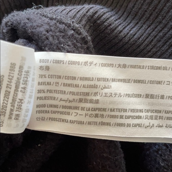 Hollister Embroidered Crop Boyfriend Hoodie - Picture 5 of 5